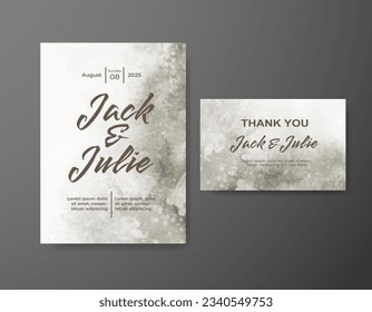 Speichern Sie das Datum mit Aquarellhintergrund. Design für Ihre Einladung.