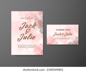 Guarda la fecha con fondo de color de agua. Diseñar para tu invitación.