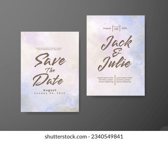 Guarda la fecha con fondo de color de agua. Diseñar para tu invitación.