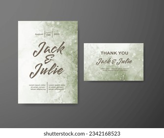Save the date with watercolor background. Design for your invitation.