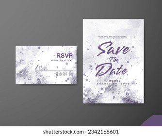 Guarda la fecha con fondo de color de agua. Diseñar para tu invitación.