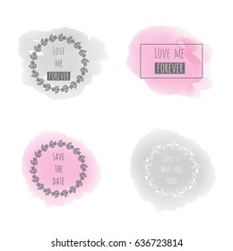 Save the Date watercolor backgrounds