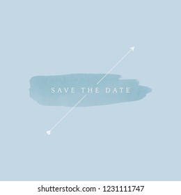 Save the date wedding badge vector