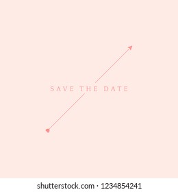 Save the date wedding badge vector
