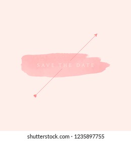 Save the date wedding badge vector