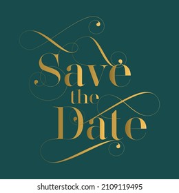 Save the date wedding card design