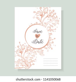 save the date wedding invitation