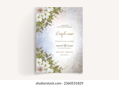 save the date wedding invitation 
