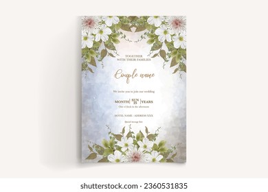 save the date wedding invitation 