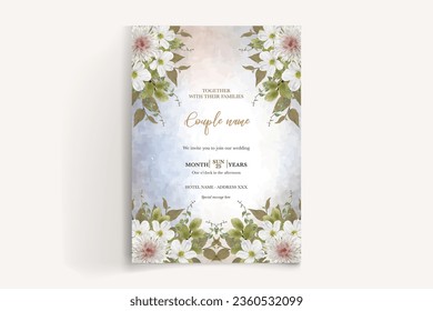 save the date wedding invitation 