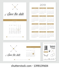 Save Date Wedding Invitation Calendar 2022 Stock Vector (Royalty Free Save Date Wedding Invitation Calendar 2022 Stock Vector (Royalty Free