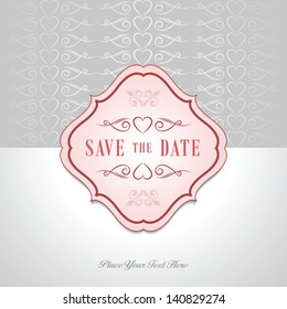 Save the Date Wedding invitation card