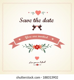 Save The Date, Wedding Invitation Card