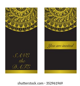 Save the date. Wedding invitation card.