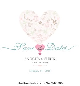 Save The Date, Wedding Invitation Card
