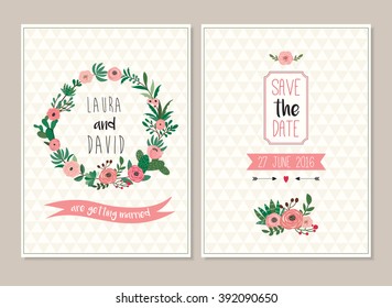 Save the date wedding invitation cards collection