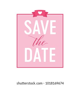 Save The Date, Wedding Invitation, Dinner, Save The Date Background, Celebration Graphic, Heart Icon, Invitation Graphic, Vector Illustration