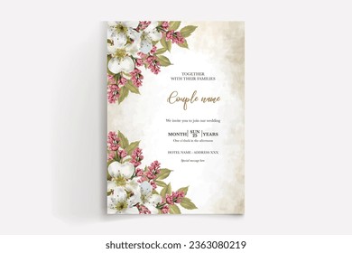 save the date wedding invitation tamplate