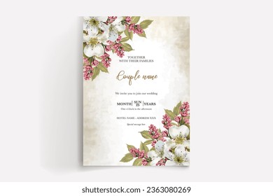 save the date wedding invitation tamplate