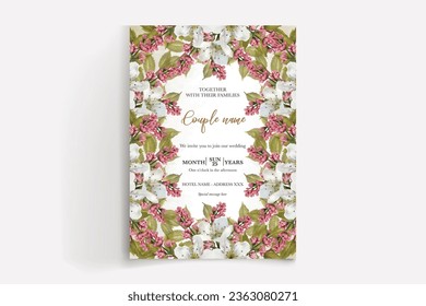 save the date wedding invitation tamplate