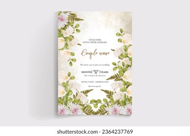 save the date wedding invitation tamplate