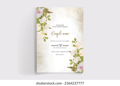 save the date wedding invitation tamplate