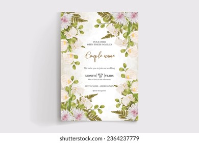 save the date wedding invitation tamplate