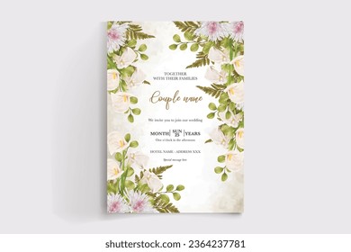 save the date wedding invitation tamplate