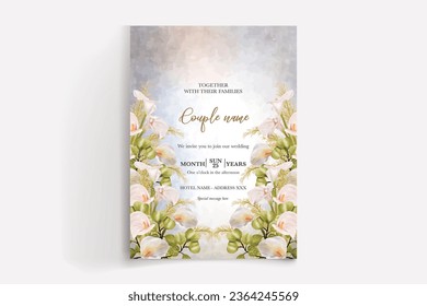 save the date wedding invitation tamplate