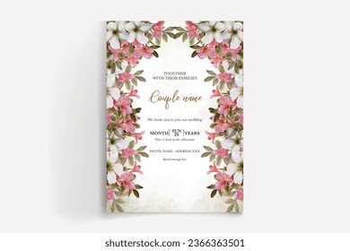 save the date wedding invitation tamplate