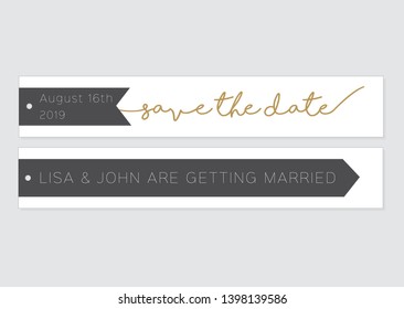 Save the date wedding invitation  template design