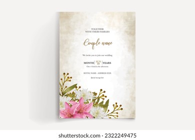 save the date wedding invitation template vector illustration