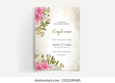 save the date wedding invitation template vector illustration