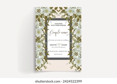 Speichern Sie das Datum der Hochzeitseinladungsvorlagen