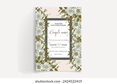 Speichern Sie das Datum der Hochzeitseinladungsvorlagen
