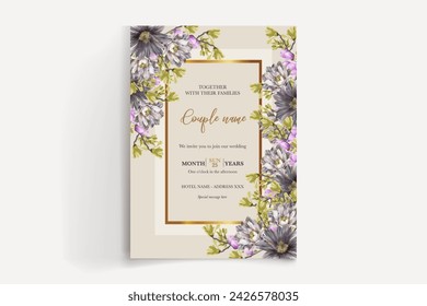 Speichern Sie das Datum der Hochzeitseinladungsvorlagen
