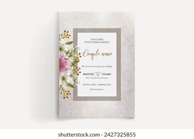 Speichern Sie das Datum der Hochzeitseinladungsvorlagen