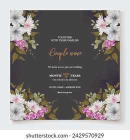 Speichern Sie das Datum der Hochzeitseinladungsvorlagen