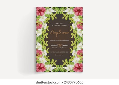 Speichern Sie das Datum der Hochzeitseinladungsvorlagen