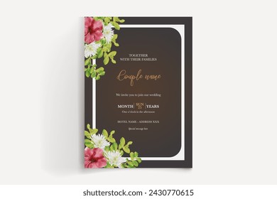 Speichern Sie das Datum der Hochzeitseinladungsvorlagen
