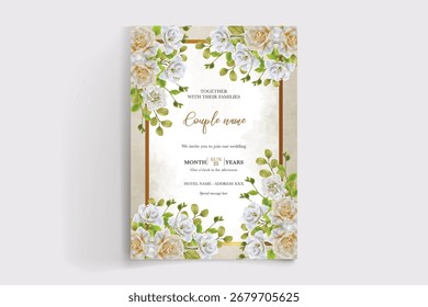 Guardar La fecha de la invitación de boda Plantillas