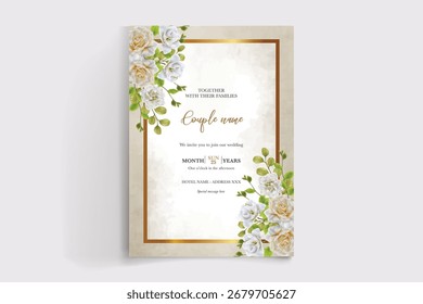 Guardar La fecha de la invitación de boda Plantillas