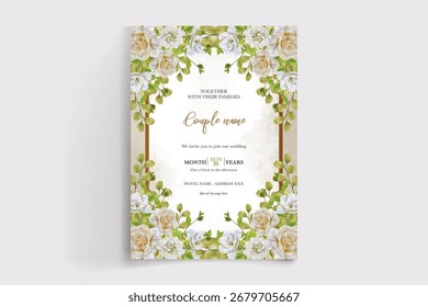 Guardar La fecha de la invitación de boda Plantillas