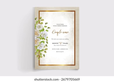 Guardar La fecha de la invitación de boda Plantillas