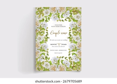Guardar La fecha de la invitación de boda Plantillas