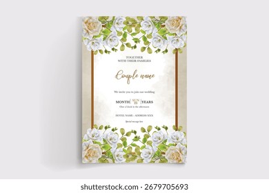 Guardar La fecha de la invitación de boda Plantillas