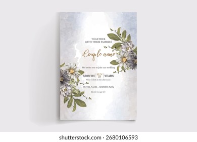 Guardar La fecha de la invitación de boda Plantillas