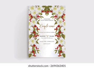 Guardar La fecha de la invitación de boda Plantillas