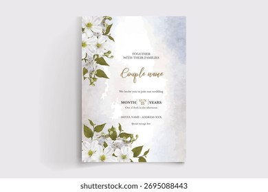 Guardar La fecha de la invitación de boda Plantillas