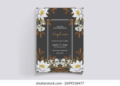 Guardar La fecha de la invitación de boda Plantillas